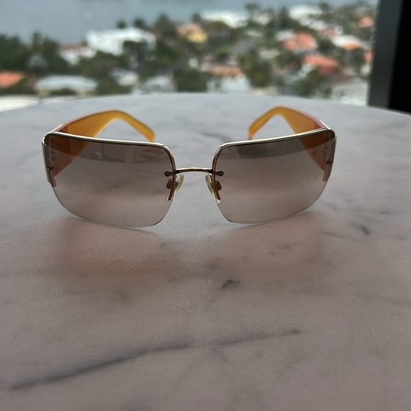 Chanel 4095-B c 125/8z 62 15 125 Rimless Sunglasses Swarovski Crystals CC Logo - Picture 2 of 3